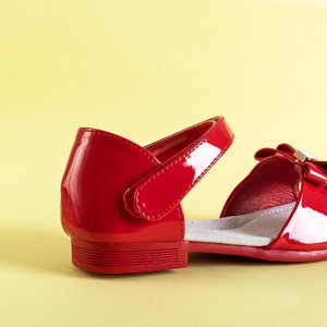 Piros gyermek szandál Medo íjjal - cipő