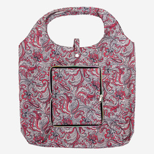 Piros mintás horgolt táska, összecsukható pénztárca - Kiegészítők