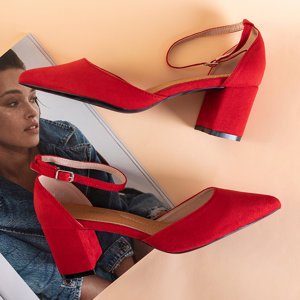 Piros női szandál a Rumil oszlopon - cipő