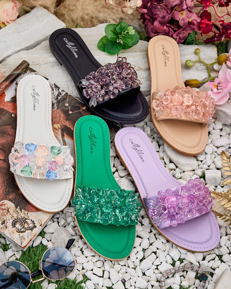 Royalfashion Női Loberra strasszos flip-flop