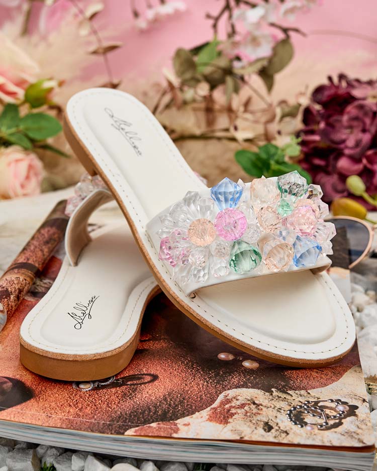 Royalfashion Női Loberra strasszos flip-flop