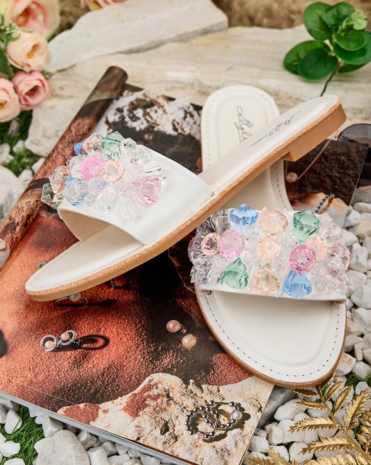 Royalfashion Női Loberra strasszos flip-flop