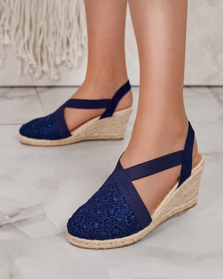 Royalfashion Női Oleqa espadrilles a saroknál