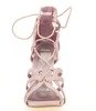 Różowe sandały na szpilce Nulia - Obuwie