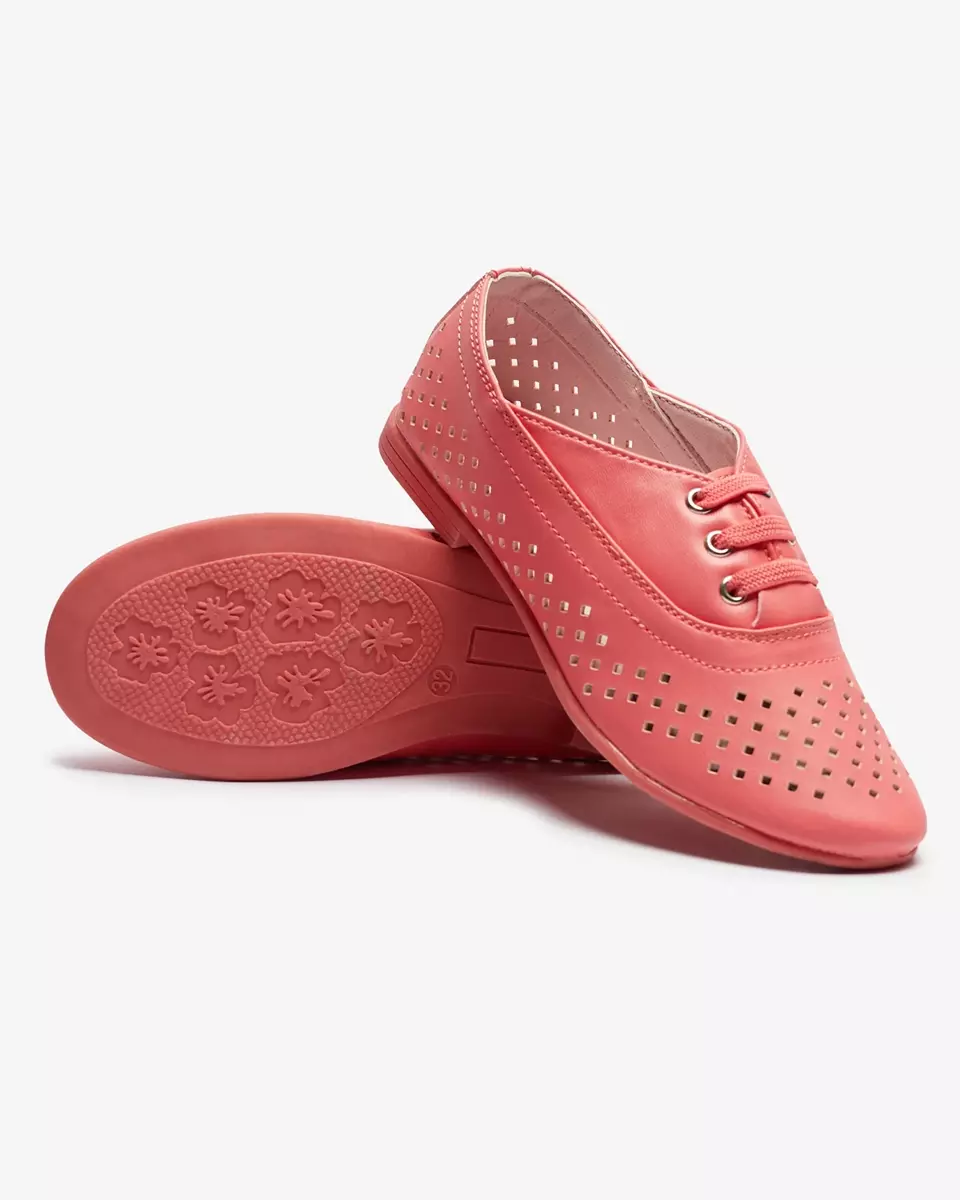 Rózsaszín, áttört gyermek mokaszin Janno- Footwear