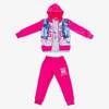 Rózsaszín gyermek tréningruha szett nyomtatással - ruházat