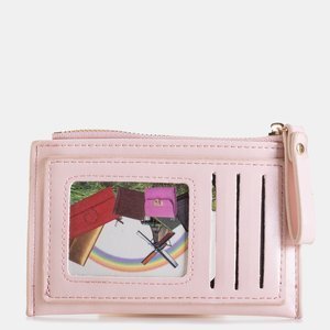 Rózsaszín kis pénztárca kártyákhoz - Pénztárca