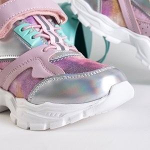 Rózsaszín lány sportcipők Klarika - Cipők