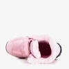 Rózsaszín lányos hócsizma Amelia díszítéssel - cipő