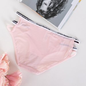 Rózsaszín női rövidnadrág felirattal - Fehérnemű