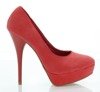 Sabrisa piros tűsarkú szivattyúi - cipő
