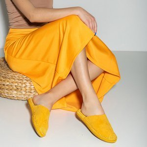 Sárga női papucs a'la espadrilles Toshiko - Cipő
