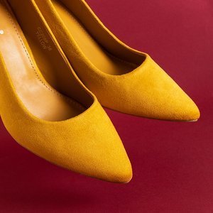 Sárga női szivattyúk a Shamira oszlopon - Cipők