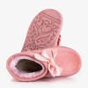 Sötét rózsaszínű gyerek hócsizma Meri díszítéssel - cipő