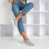 Szare sportowe buty damskie typu slip - on Poliea - Obuwie