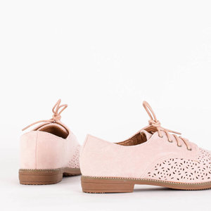 Világos rózsaszín női fűzős fűzős cipő Soberin - Lábbeli
