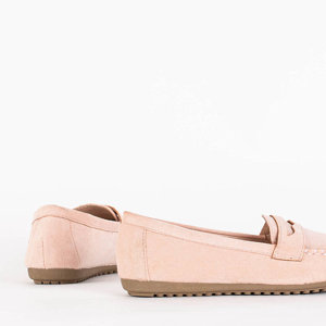 Világos rózsaszín női öko-velúr cipők a Teweri - Shoes-tól