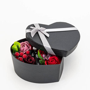 Virágdoboz piros-lila virágok dobozban - Kiegészítők