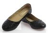 Zasujin fekete steppelt balerinák - cipők