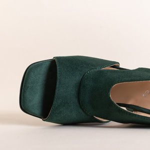 Zöld női szandál a Biserka oszlopon - cipő