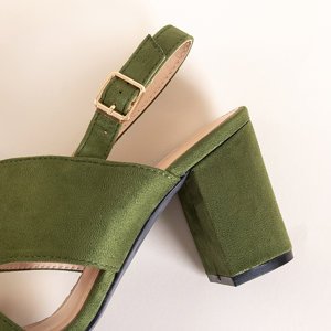 Zöld női szandál az Akimo oszlopon - cipő