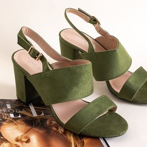 Zöld női szandál az Akimo oszlopon - cipő
